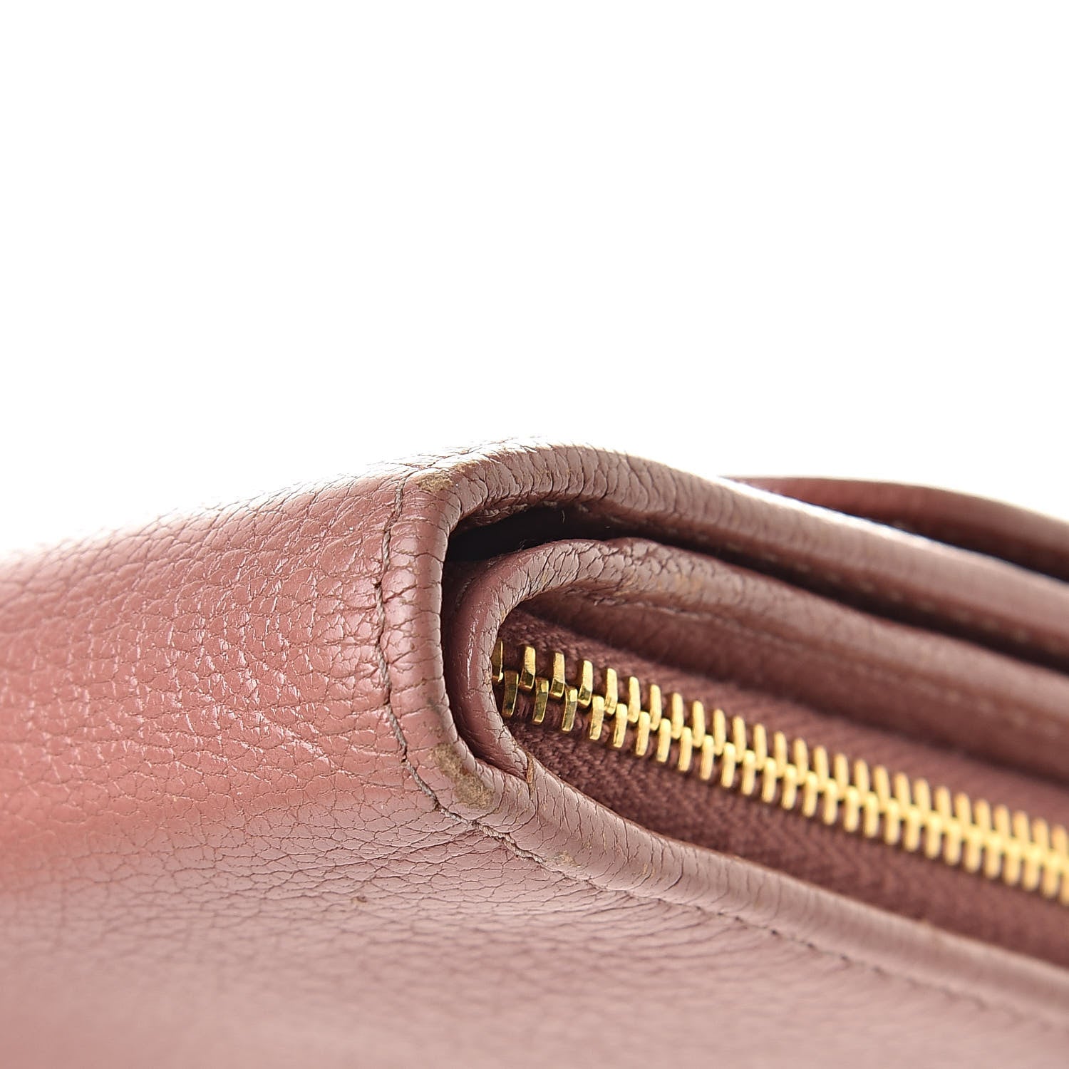 Miu Miu Goatskin Madras Flap Wallet Antico 11 of 16