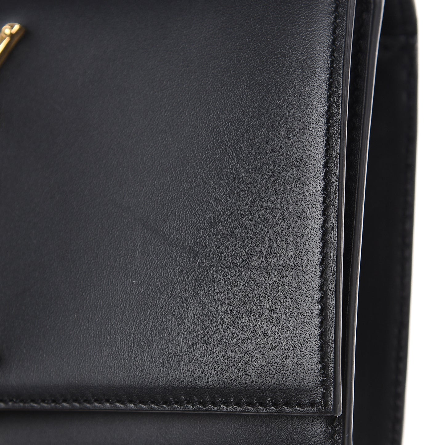 Calfskin Small Classic Monogram Kate Tassel Satchel Black
