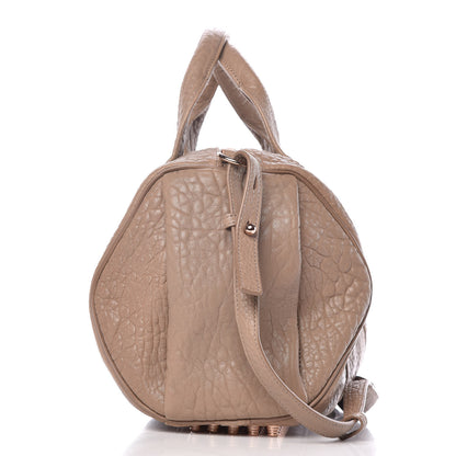 Alexander Wang Pebbled Lambskin Rocco Latte Rose Gold Hardware 11 of 12