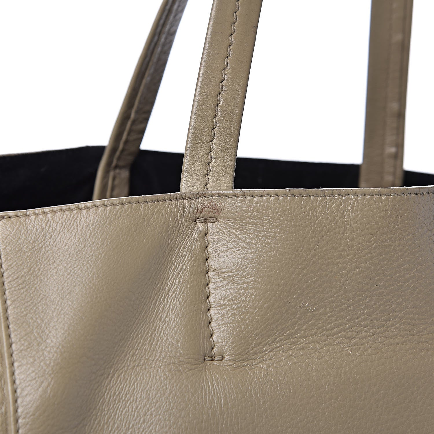 Celine Grained Calfskin Medium Horizontal Cabas Phantom Taupe 13 of 17