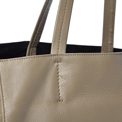 Celine Grained Calfskin Medium Horizontal Cabas Phantom Taupe 13 of 17