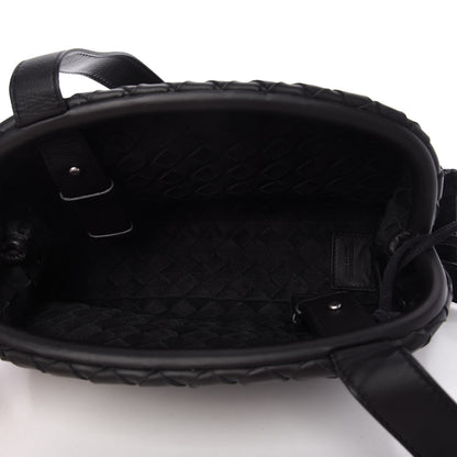 Bottega Veneta Calfskin Intrecciato Crossbody Black 6 of 12
