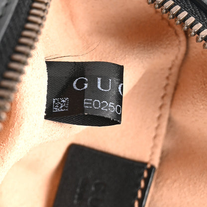 Gucci Calfskin Matelasse GG Marmont Belt Bag 85 34 Black 8 of 12