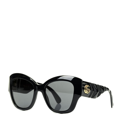 Gucci Acetate GG Butterfly Sunglasses GG0808S Black 1 of 6