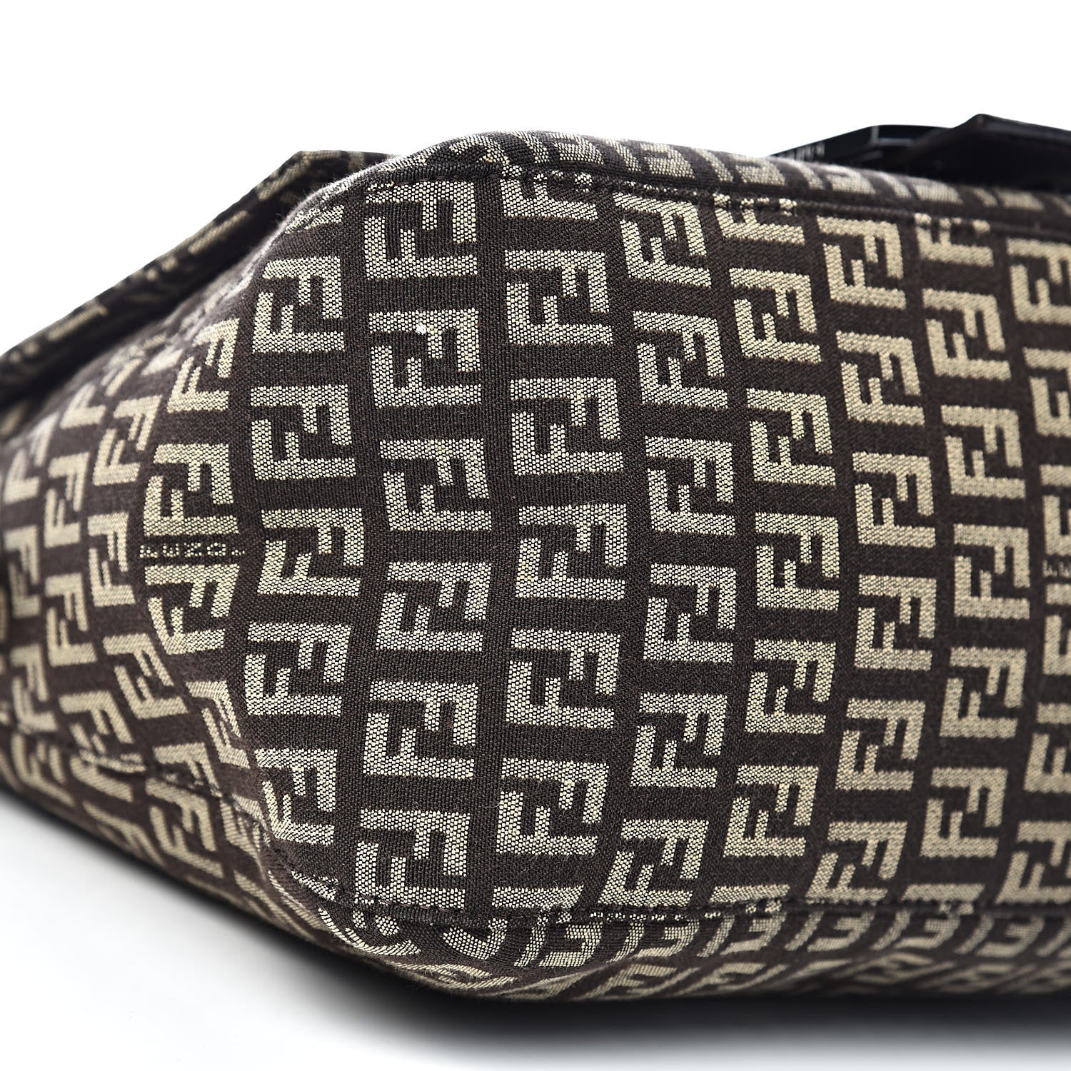 Fendi Zucchino Vitello Mama Baguette Testa di Moro Beige 7 of 9