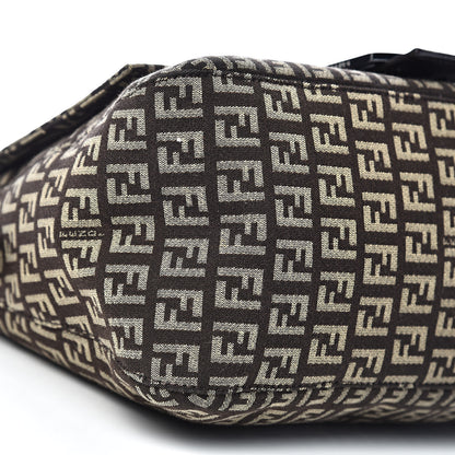 Fendi Zucchino Vitello Mama Baguette Testa di Moro Beige 7 of 9