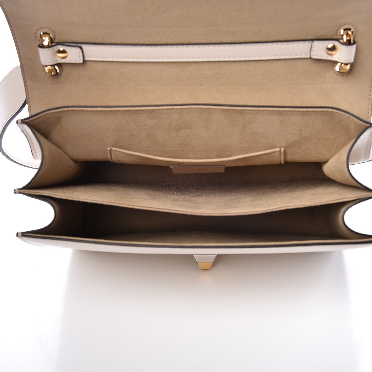 Fendi Vitello Liberty FF 1974 Embossed Kan I Shoulder Bag Camelia 6 of 9