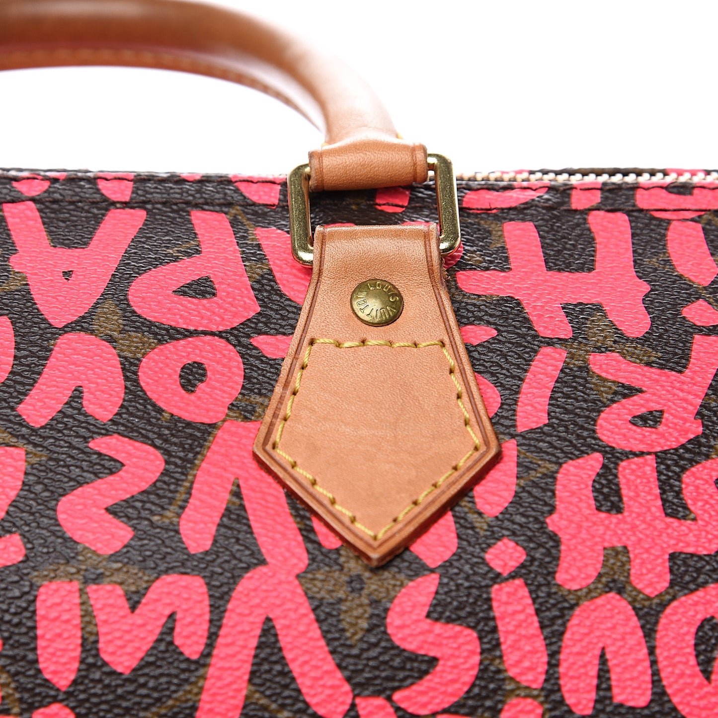 Monogram Graffiti Speedy 30 Fuchsia