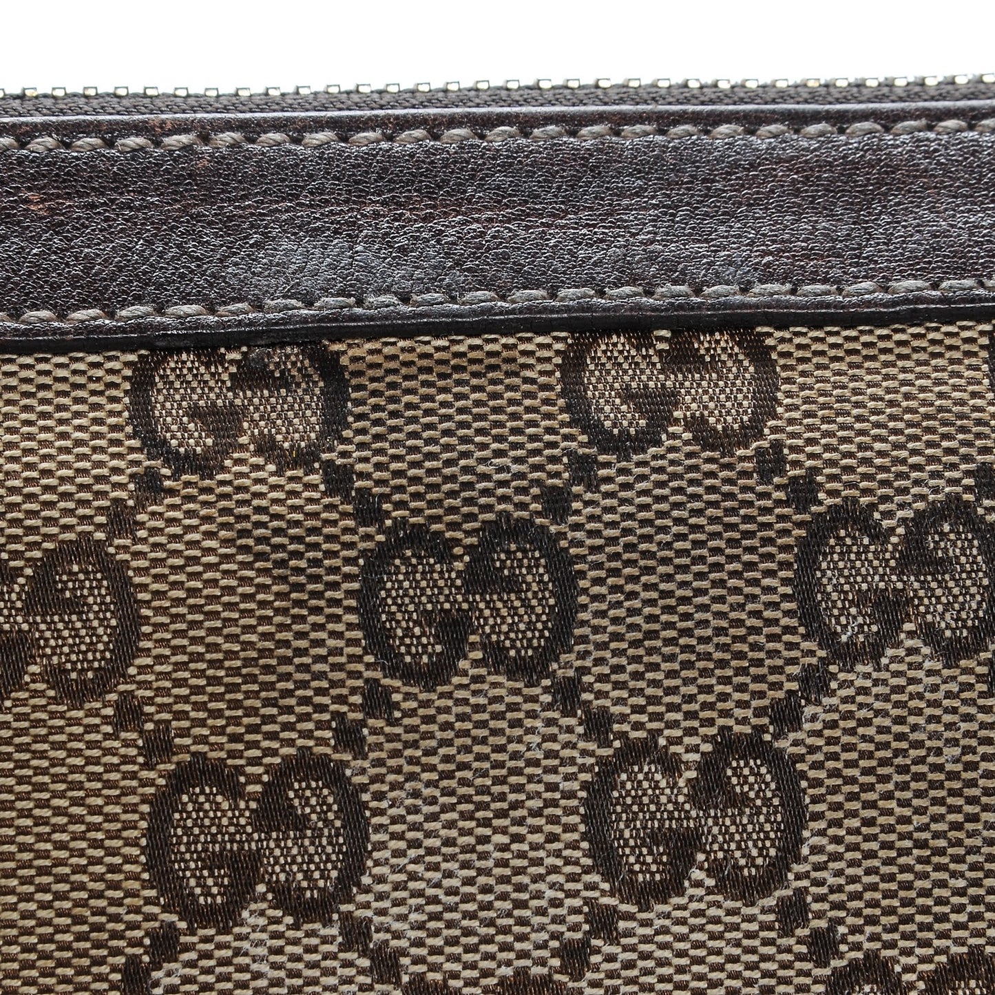 Monogram Web Studded Pelham Shoulder Bag Dark Brown