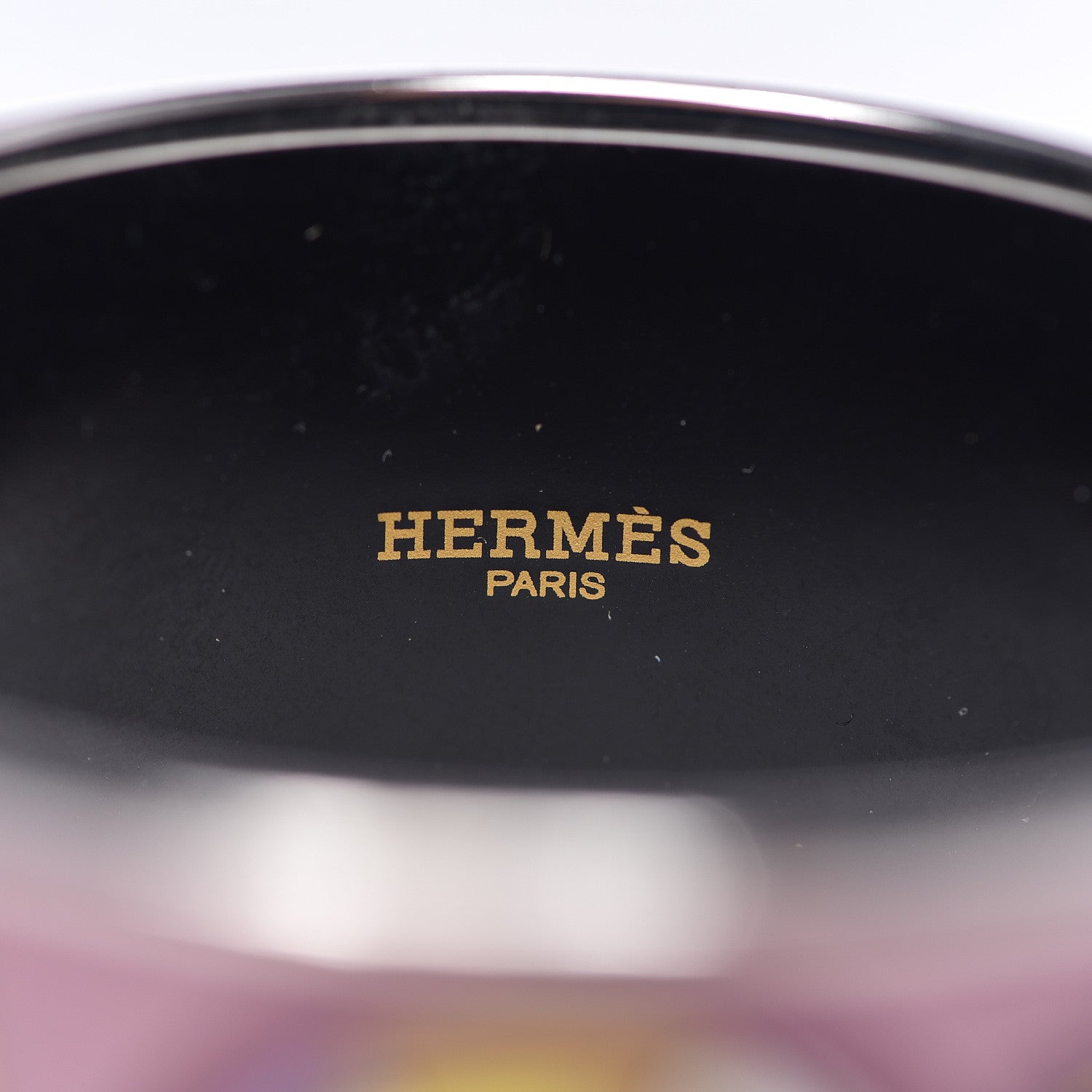 Hermes Enamel Printed Tohu Bohu Extra Wide Bracelet 65 3 of 4