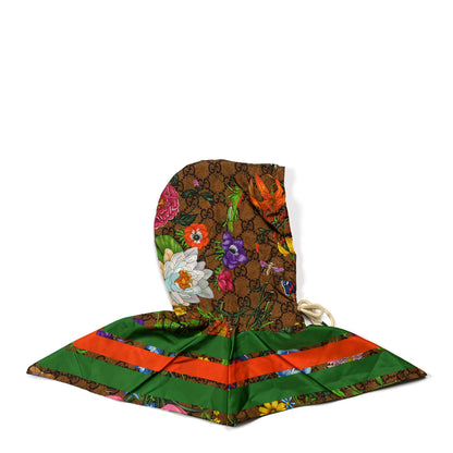 Gucci Polyamide Flora Monogram Rain Hood Green 3 of 4