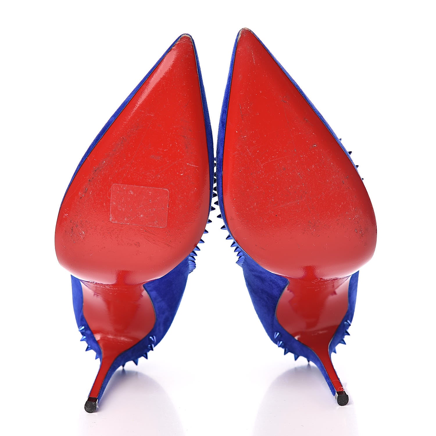 Christian Louboutin Suede Anjalina 100 Pumps 37 Azulejo 7 of 10