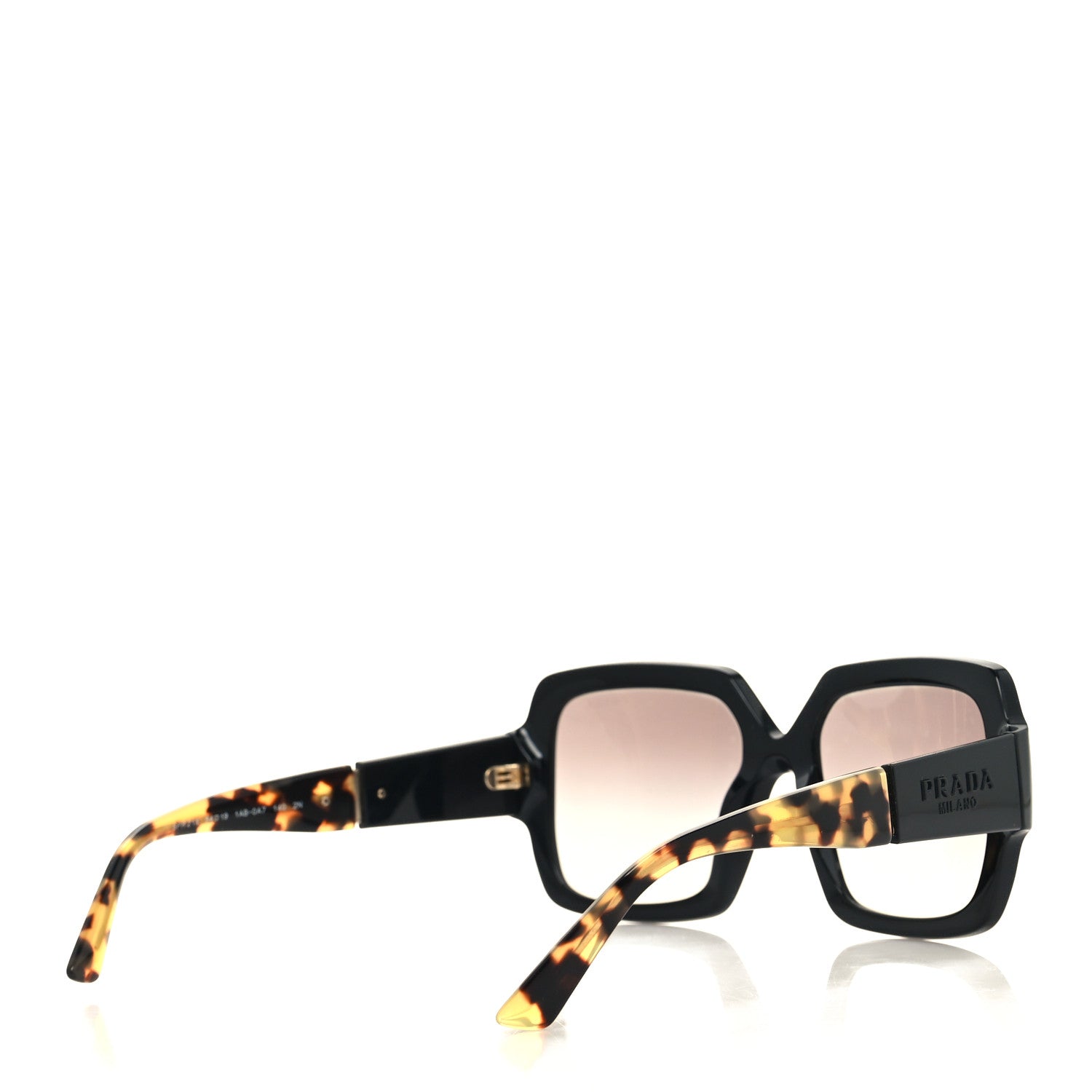 Prada Oversized Monochrome Sunglasses SPR 21X Black Tortoise 4 of 7