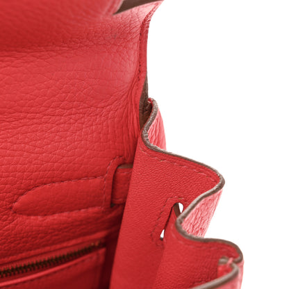 Hermes Togo Kelly Retourne 32 Rouge Pivoine 10 of 13