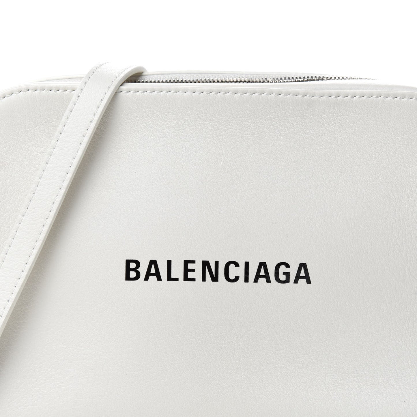 Calfskin Logo S Everyday Camera Bag White
