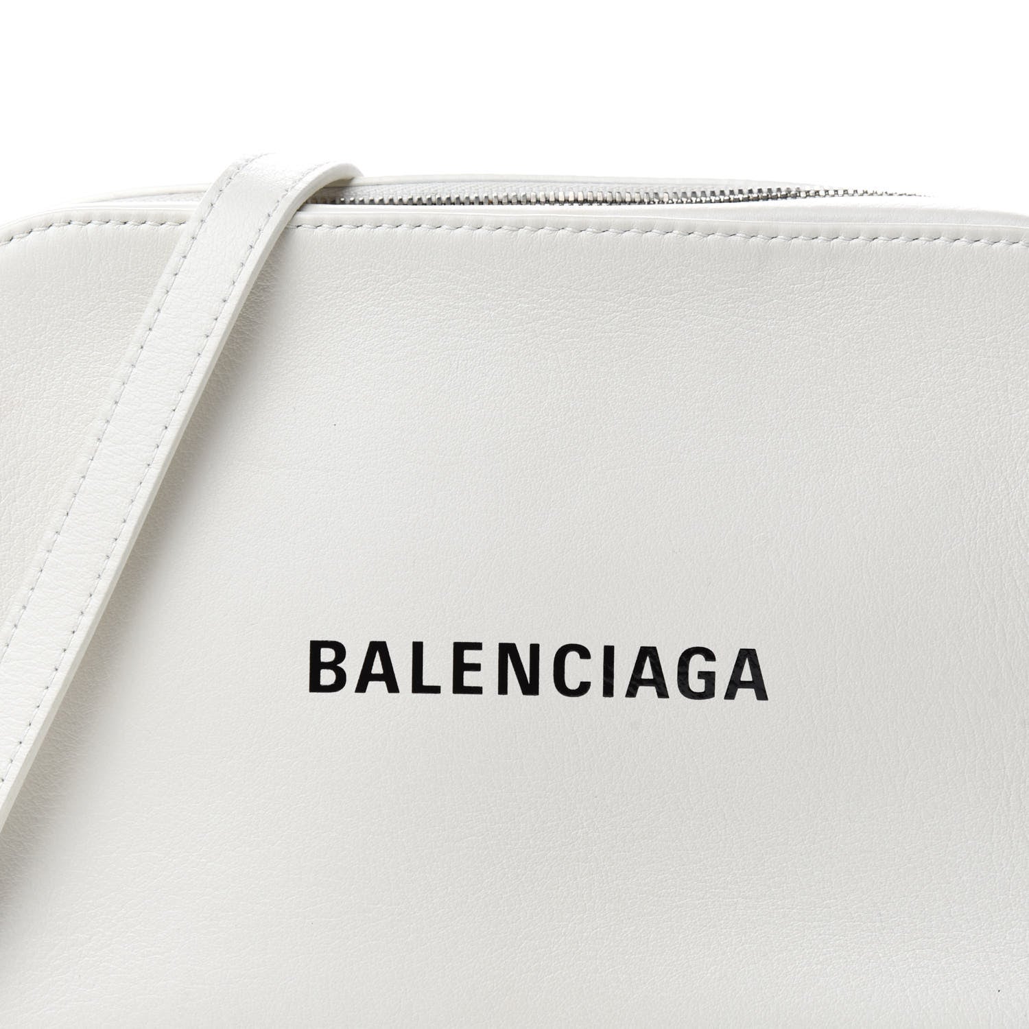 Balenciaga Calfskin Logo S Everyday Camera Bag White 10 of 10