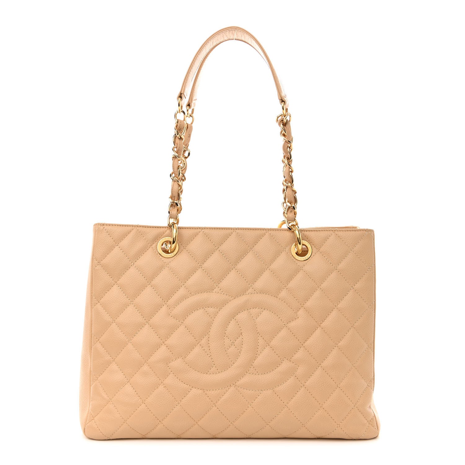 Chanel Caviar Quilted Grand Shopping Tote GST Beige Clair 1 of 13