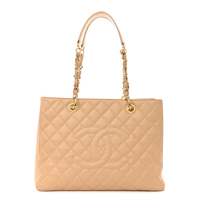 Chanel Caviar Quilted Grand Shopping Tote GST Beige Clair 1 of 13
