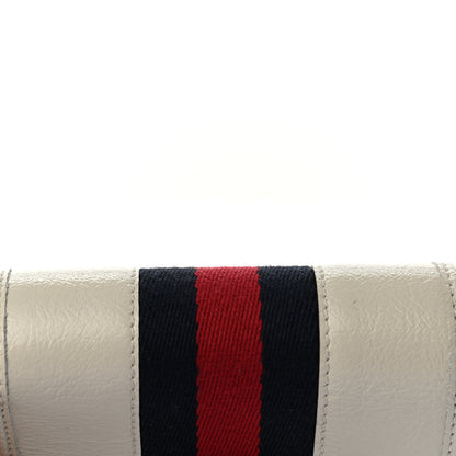 Gucci Calfskin Web Rajah Chain Card Case Wallet White 8 of 8