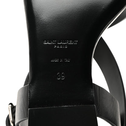 Saint Laurent SAINT LAURENT Calfskin Gladiator Sandals 39 Black 8 of 9