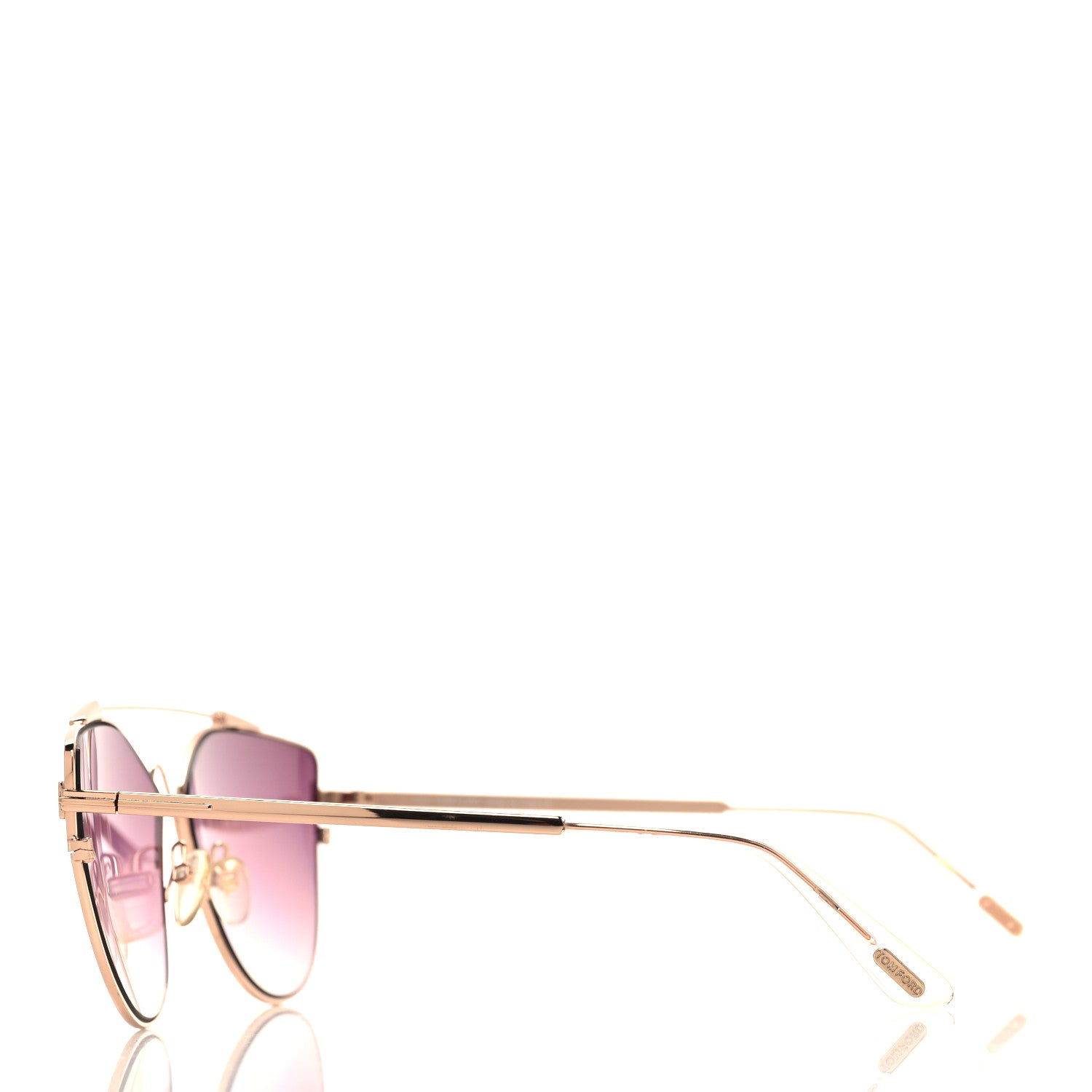 Tom Ford Jacquelyn 02 Aviator Sunglasses TF563 Rose Gold Rose Gold 3 of 9