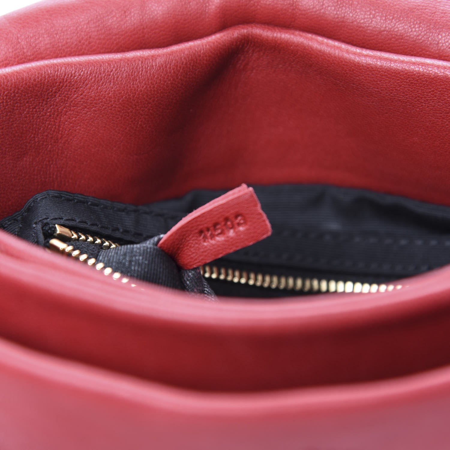 Lanvin Lambskin Mini Sugar Flap Shoulder Bag Red 9 of 10