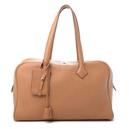 Hermes Taurillon Clemence Victoria II 35 Biscuit 1 of 9