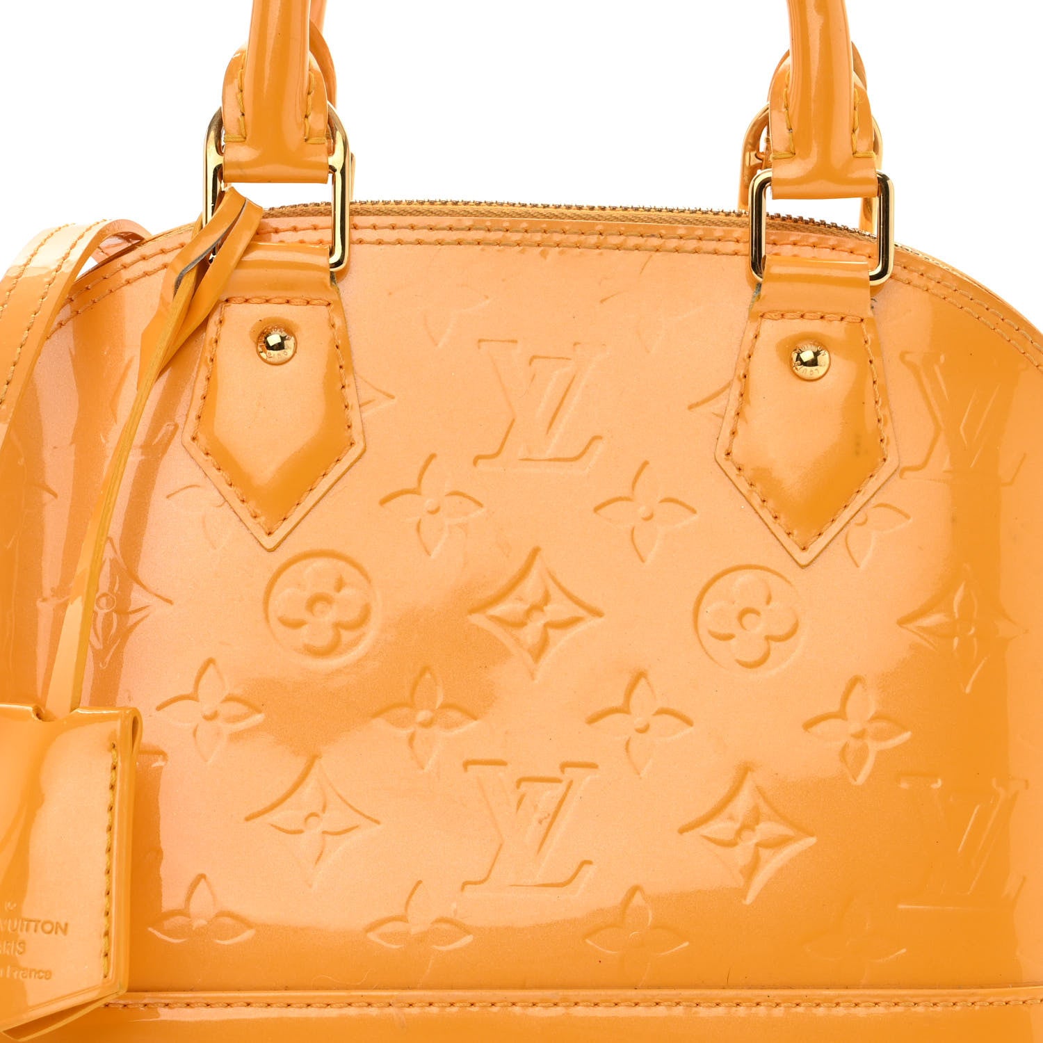 Louis Vuitton Vernis Alma BB Jaune Passion 7 of 20