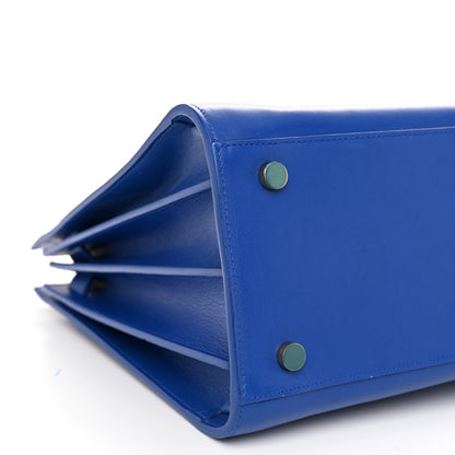 Saint Laurent Calfskin Small Sac De Jour Royal Blue 10 of 11