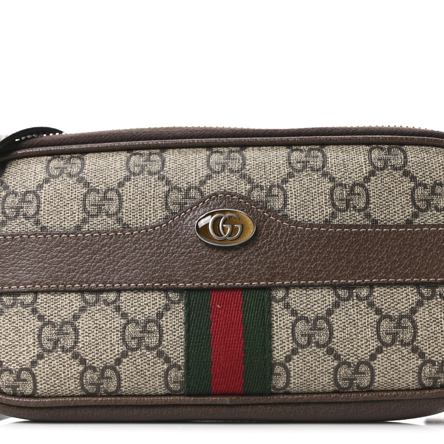 GG Supreme Monogram Web Mini Ophidia GG Bag Brown