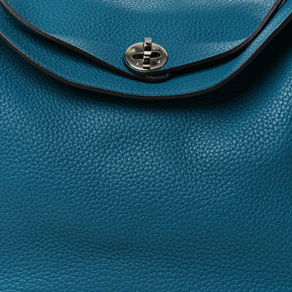 Hermes Taurillon Clemence Lindy 34 Bleu Izmir 7 of 9