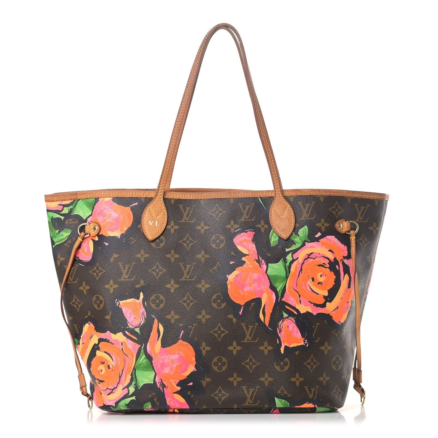 Louis Vuitton Monogram Roses Neverfull MM 1 of 10