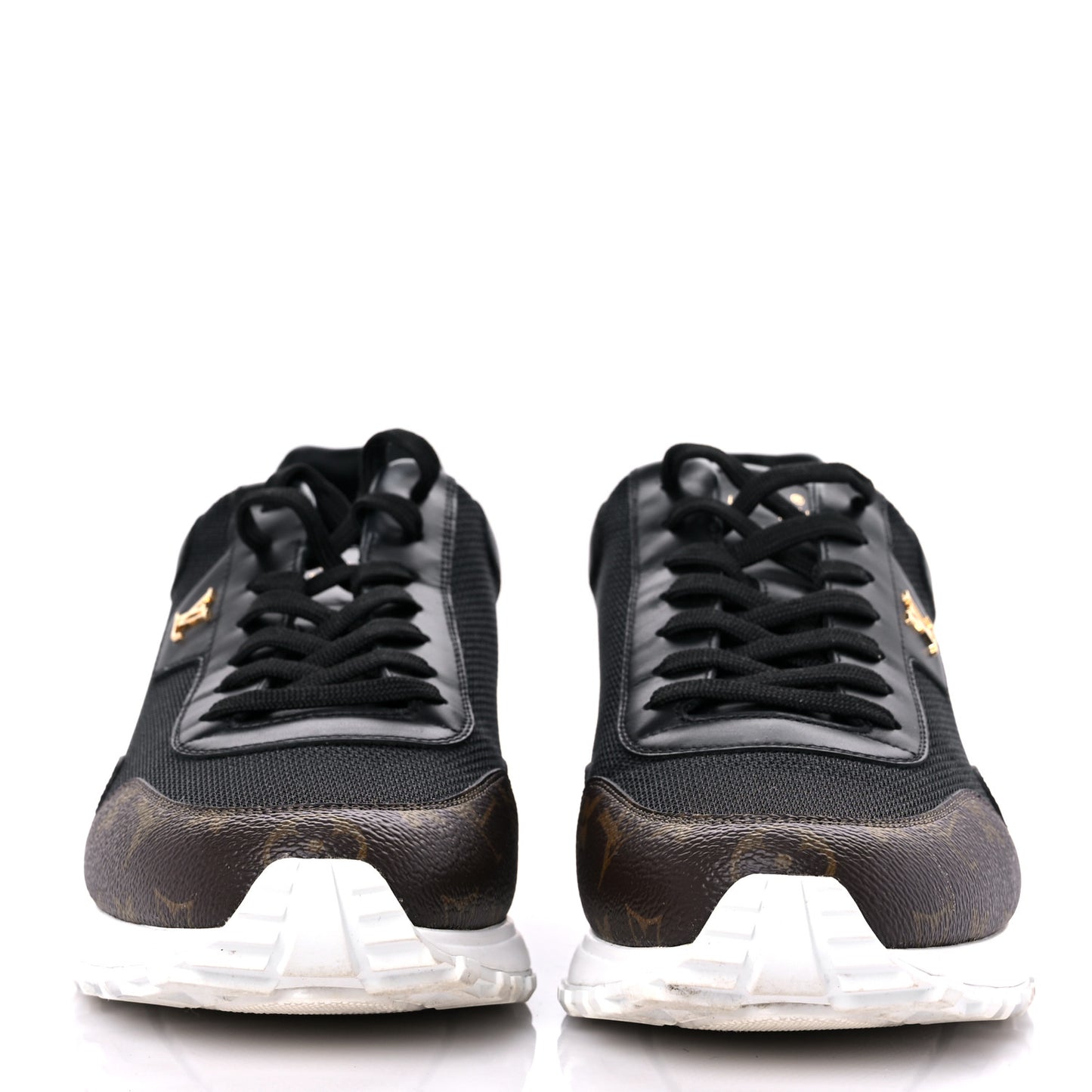 Monogram Mens Run Away Sneakers 9 Black