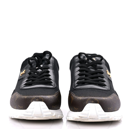 Louis Vuitton Monogram Mens Run Away Sneakers 9 Black 2 of 13