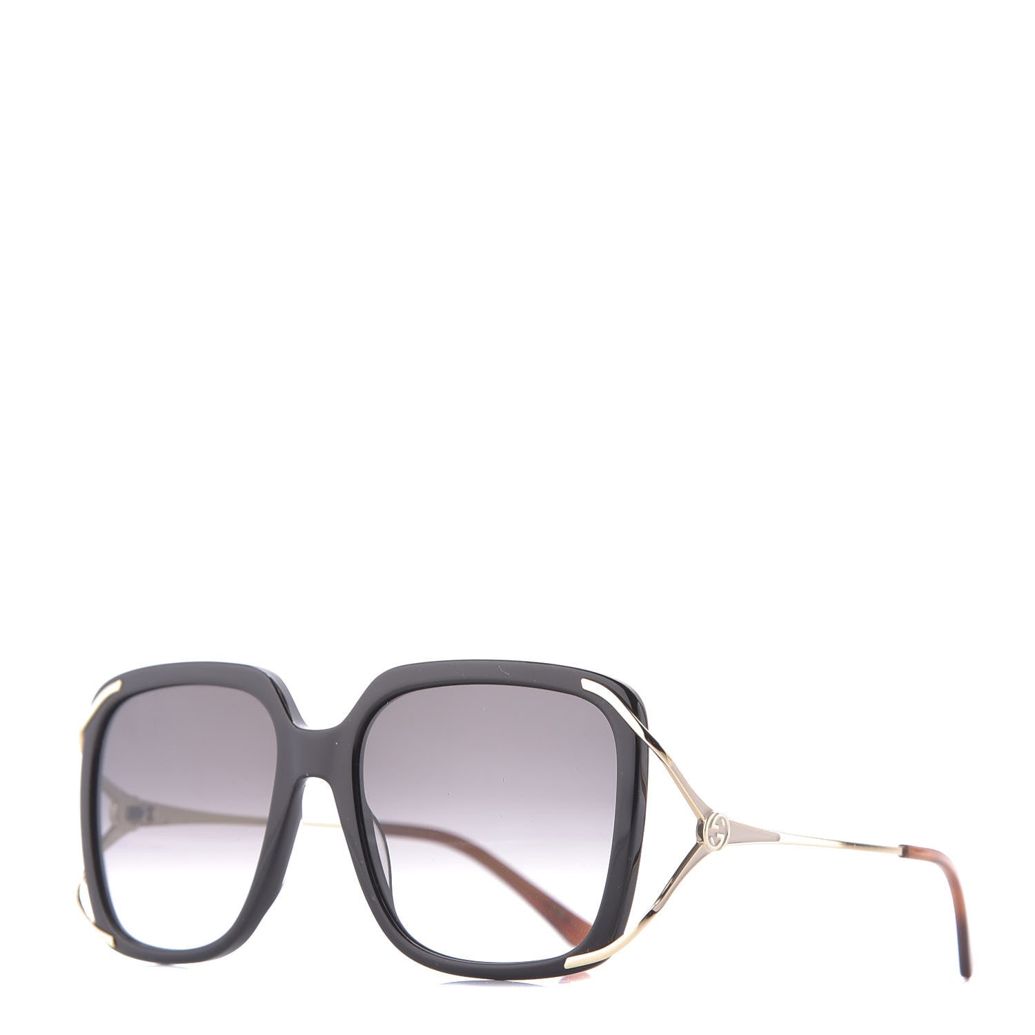 Gucci Acetate Butterfly Sunglasses GG0647S Black White 1 of 10