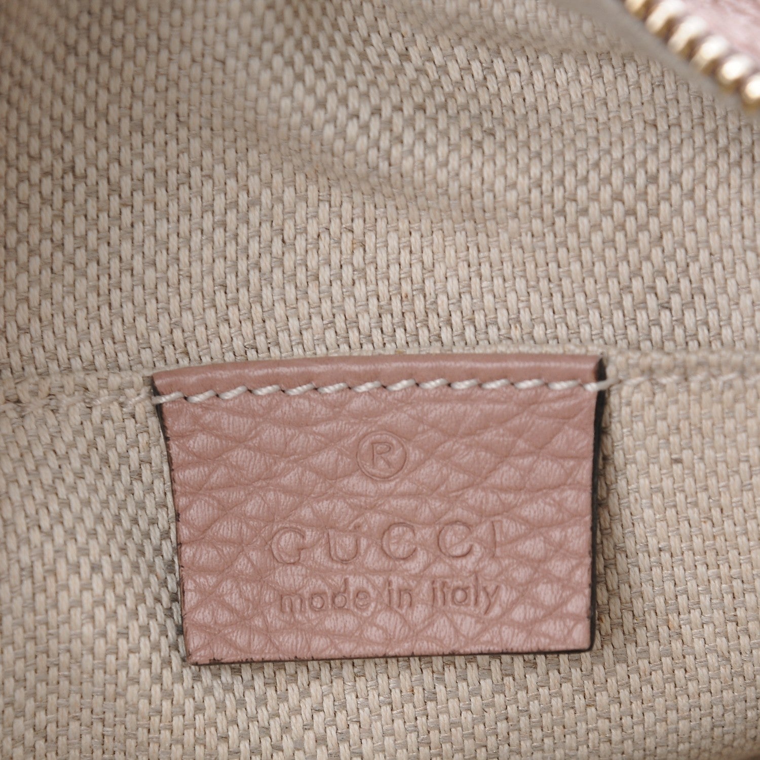 Gucci Cellarius Calfskin Small Soho Disco Bag Dark Cipria 6 of 7