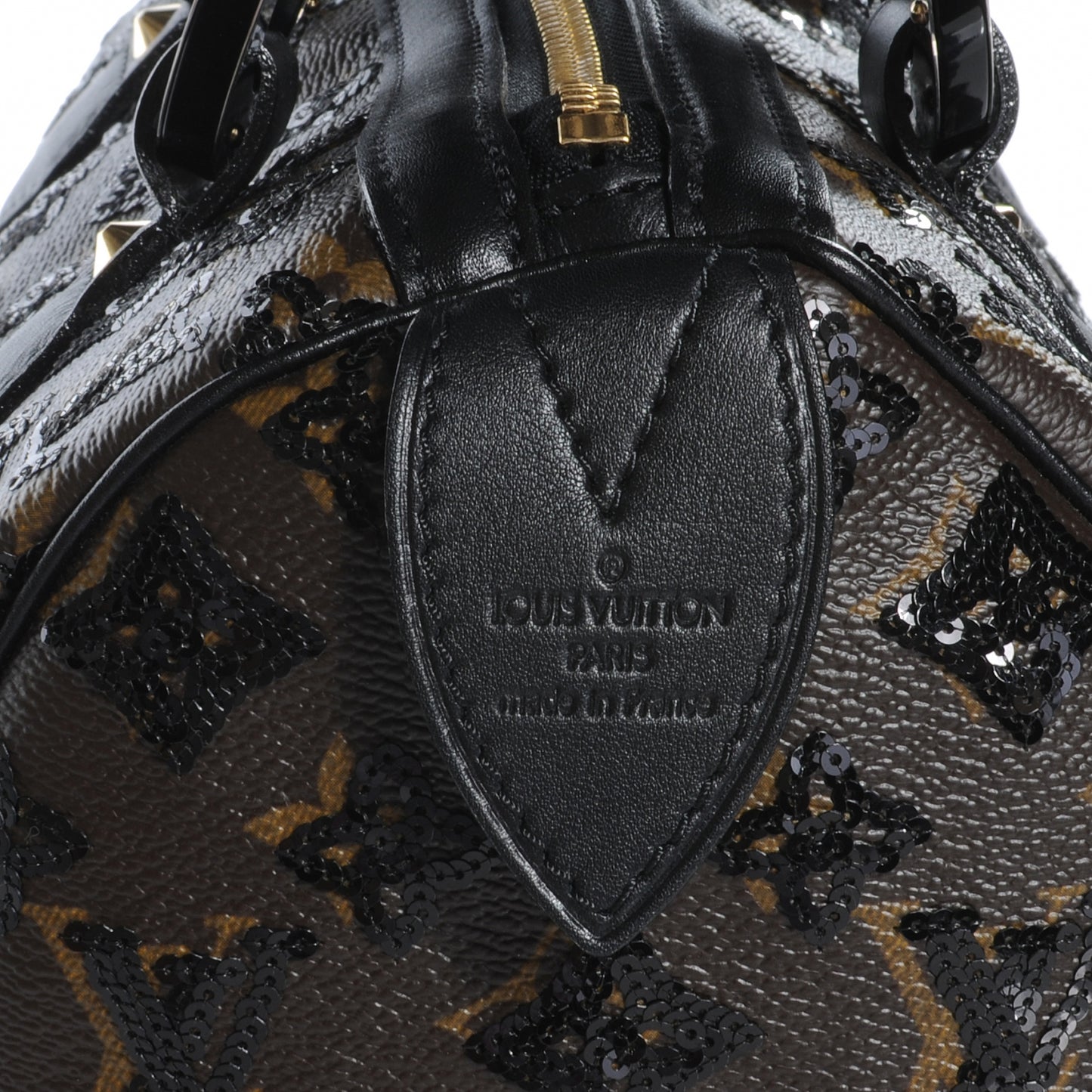 Monogram Sequins Eclipse Speedy 28 Black