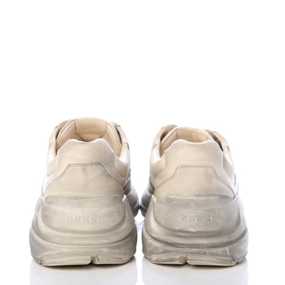 Gucci Soft Calfskin Mens Rhyton Sneakers 9.5 Ivory 7 of 11