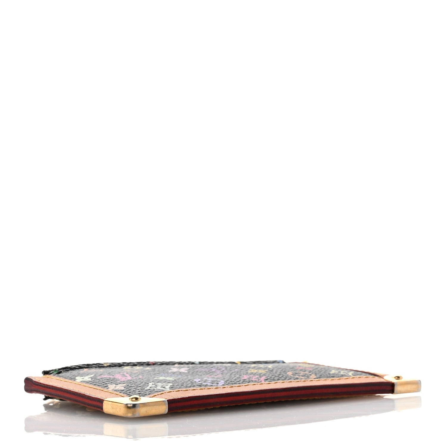 Louis Vuitton Monogram Multicolor Key Pouch Black 4 of 10