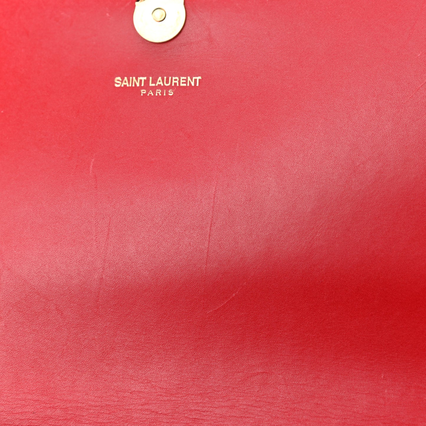 Smooth Calfskin Medium Classic Monogram Kate Tassel Satchel Lipstick Red