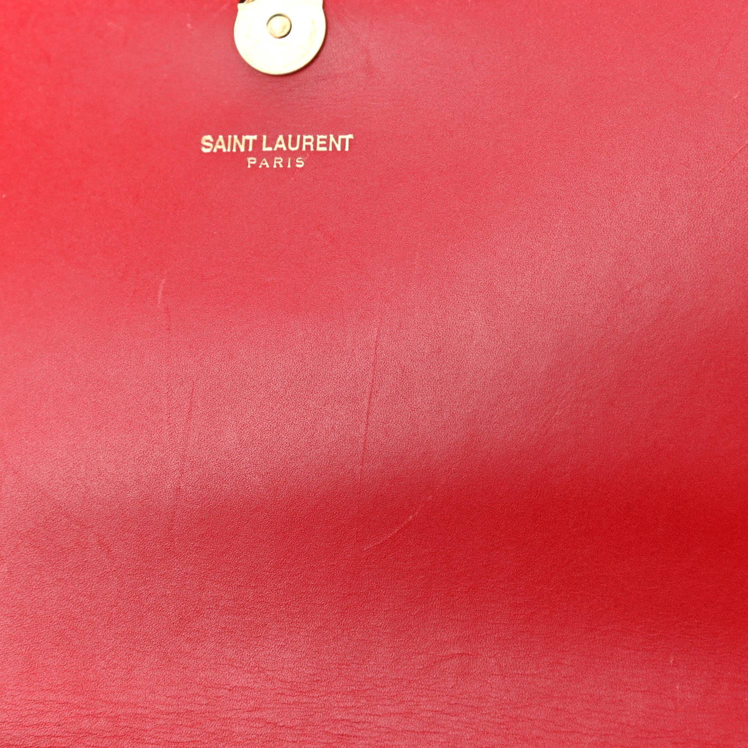 Saint Laurent Smooth Calfskin Medium Classic Monogram Kate Tassel Satchel Lipstick Red 13 of 15