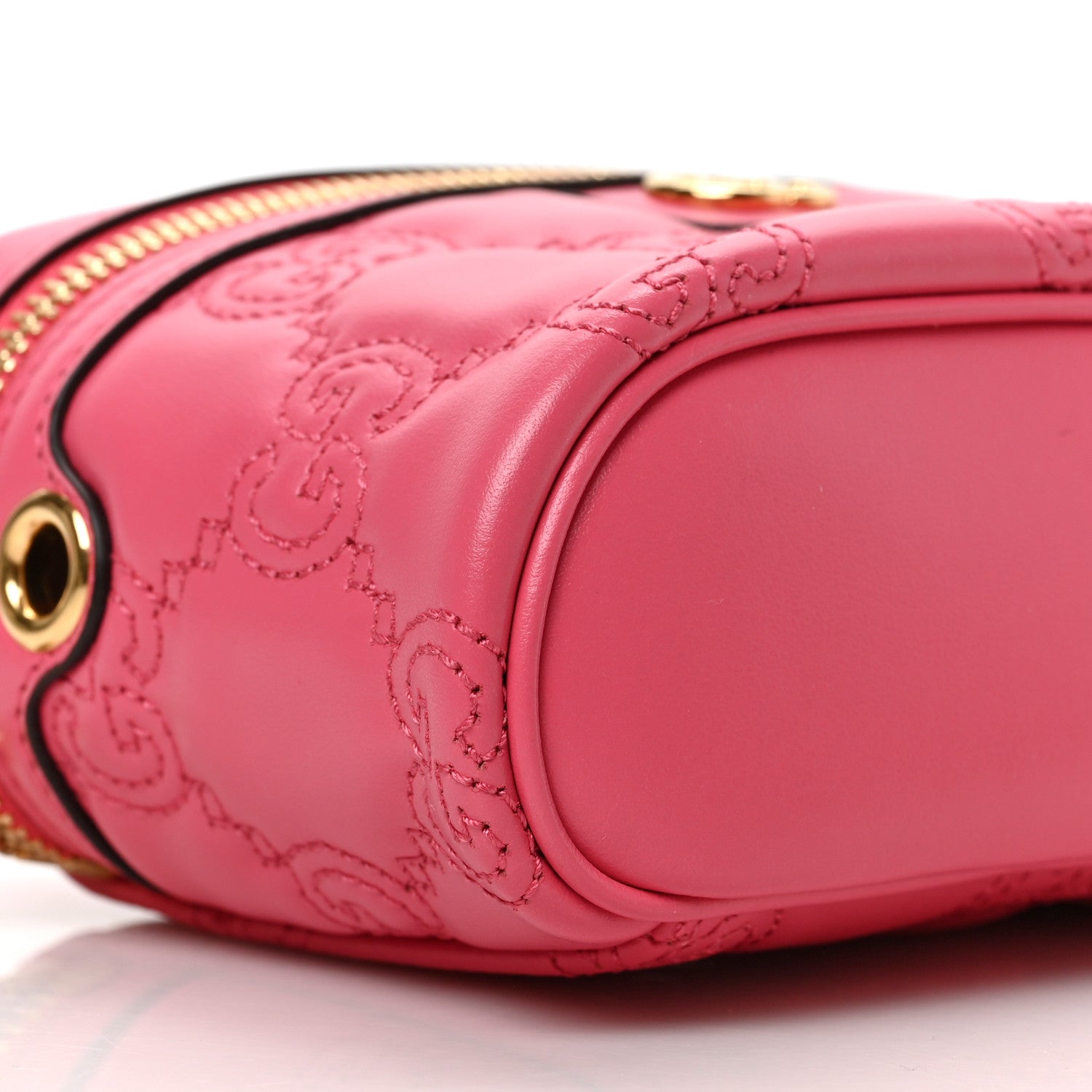 Gucci Calfskin GG Matelasse Mini Top Handle Bag Rhodamine Pink 7 of 8