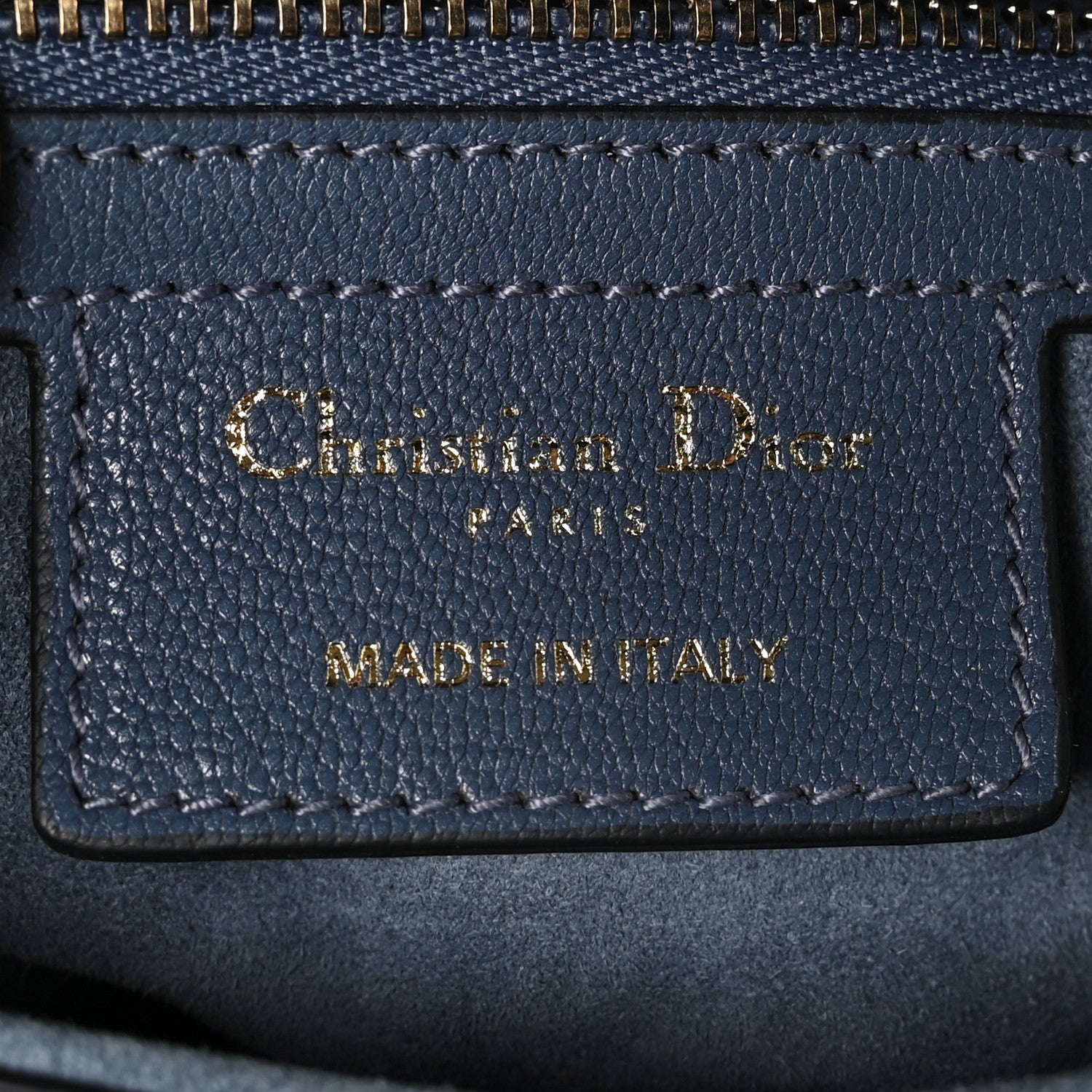 Christian Dior Calfskin Saddle Bag Sky Blue 6 of 10