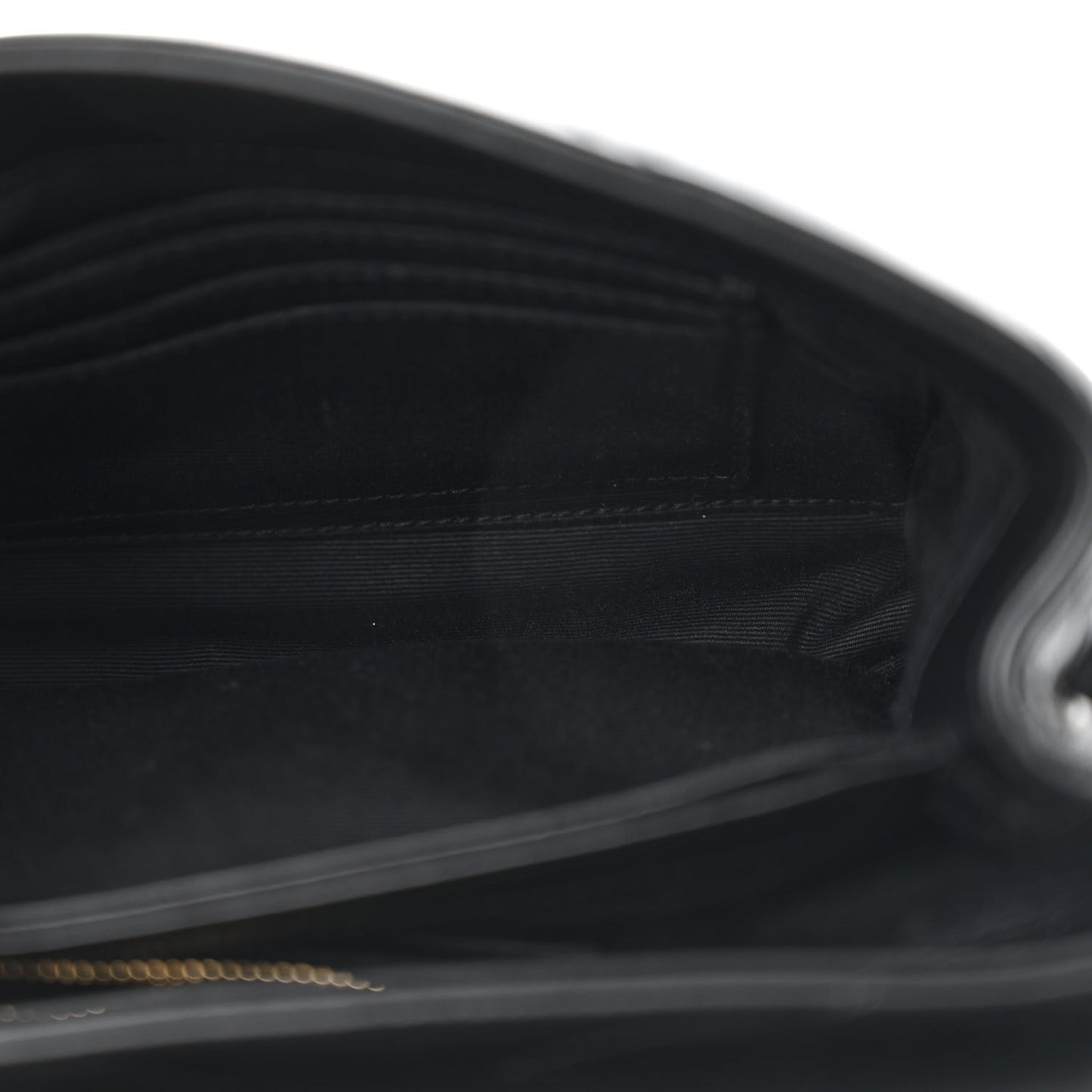 Calfskin Y Quilted Monogram Toy Loulou Crossbody Bag Black