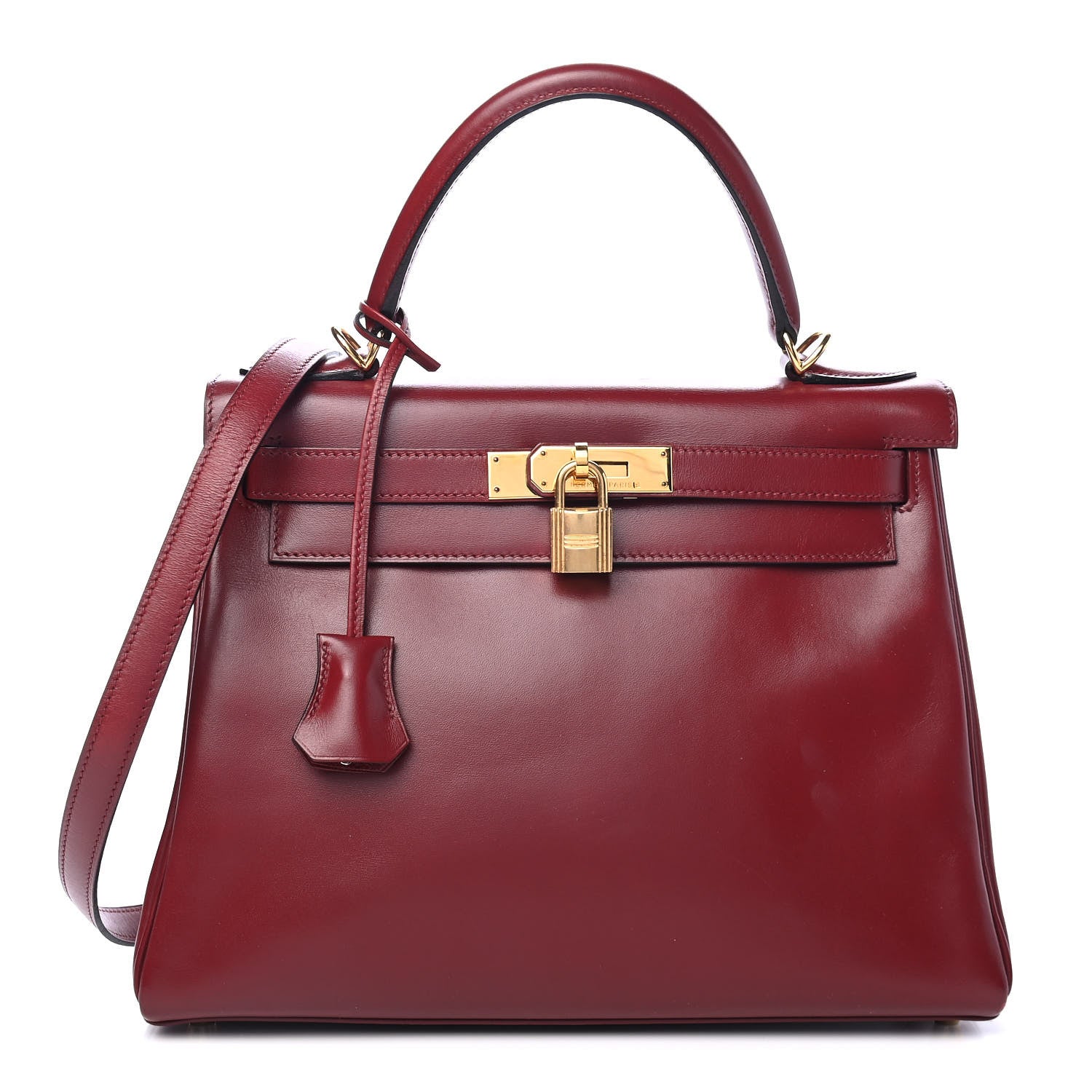 Hermes Box Kelly Retourne 28 Rouge H 1 of 7