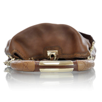 Gucci Leather Large Indy Hobo Brown 5 of 11