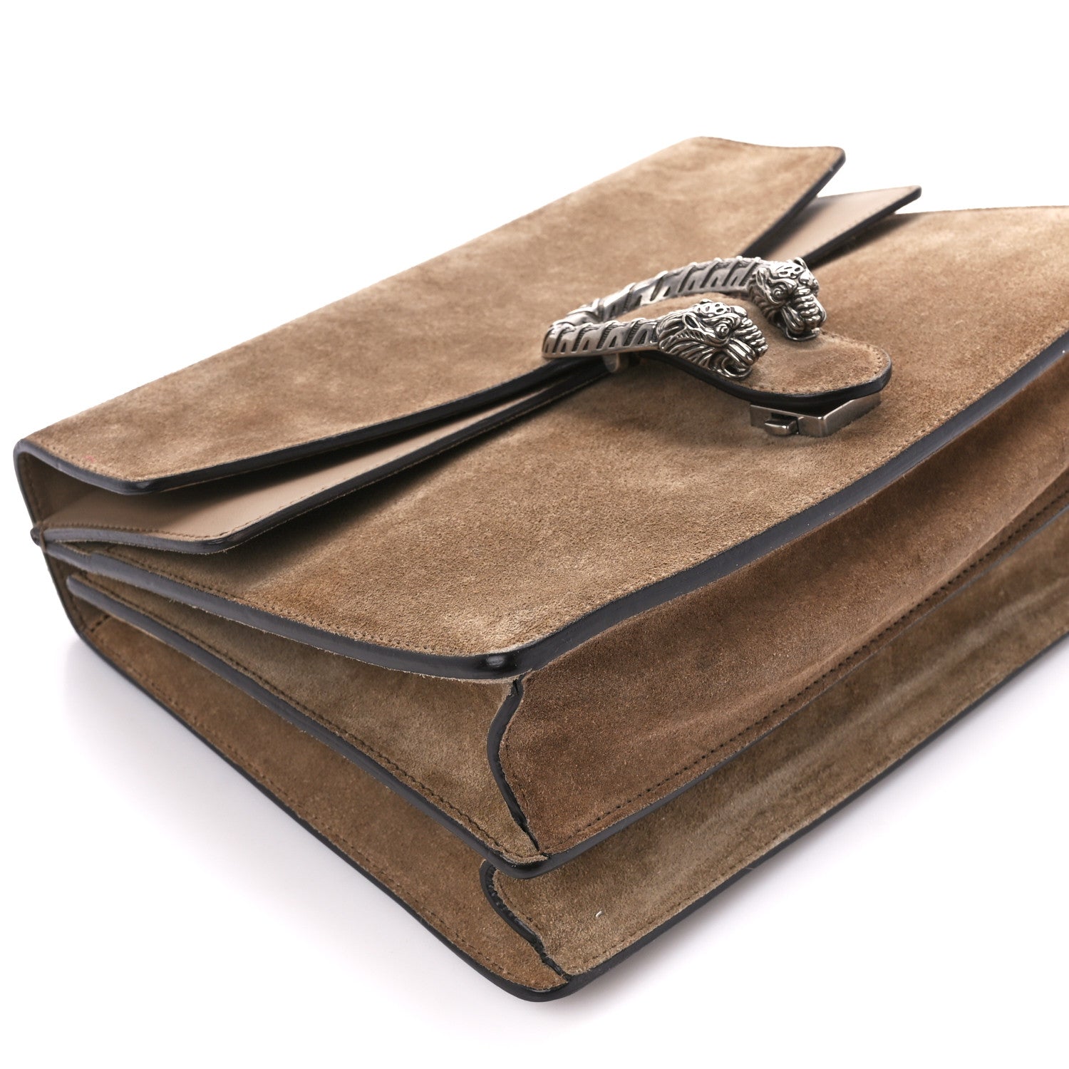 Gucci Suede Medium Dionysus Shoulder Bag Taupe 12 of 13