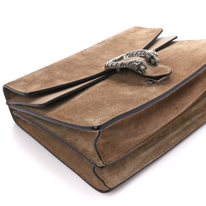 Gucci Suede Medium Dionysus Shoulder Bag Taupe 12 of 13