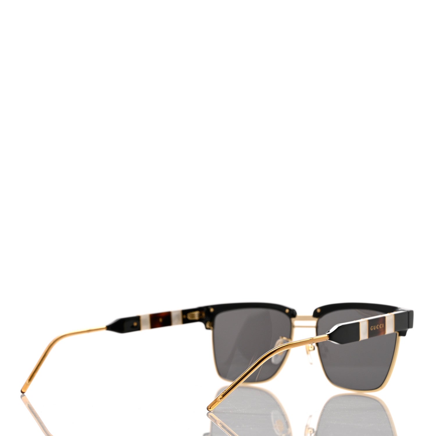Gucci Squared Aviator GG Sunglasses GG0603S Black 4 of 8