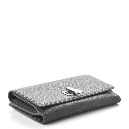 Fendi Cuoio Romano Selleria Peekaboo Continental Wallet Asfalto 8 of 22